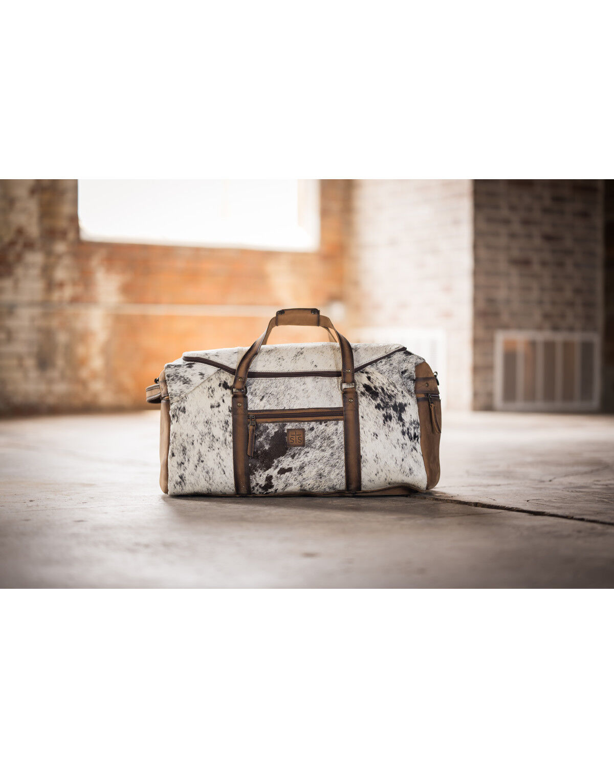 STS Ranchwear by Carroll Rustler Cowhide Duffle Bag
