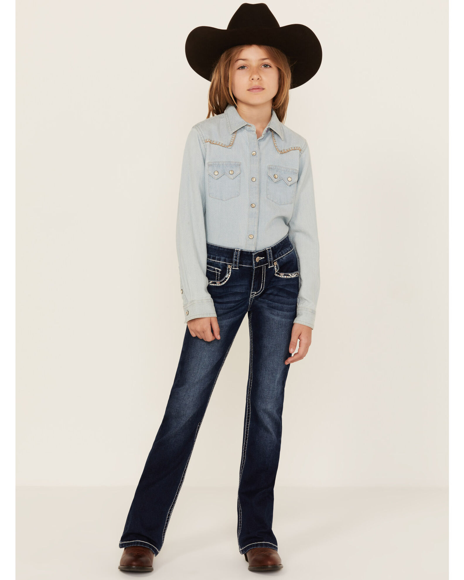 Shyanne Girls' Dreamcatcher Pocket Bootcut Jeans