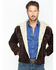 Image #6 - Scully Men's Boar Suede Pilot Jacket, Chocolate, hi-res