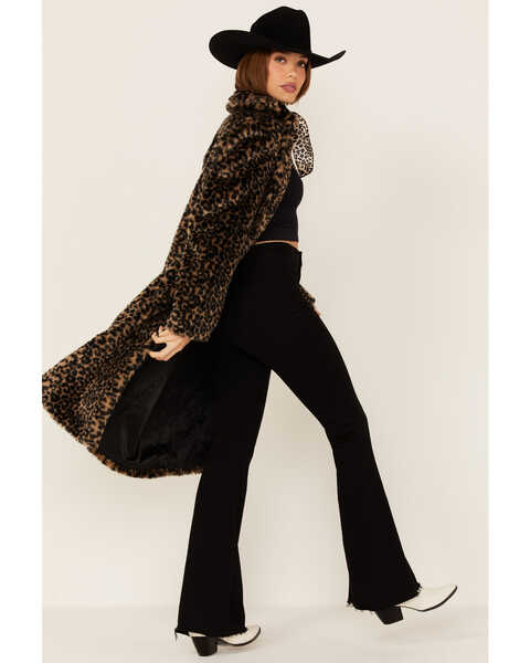 Circle S Women's Faux Shearling Leopard Overcoat, Multi, hi-res