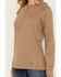 Image #3 - Ariat Women's FR Air Henley Long Sleeve Work Shirt, Beige, hi-res