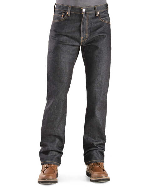 Image #2 - Levi's Men's 517 Rigid Low Slim Bootcut Jeans , Indigo, hi-res