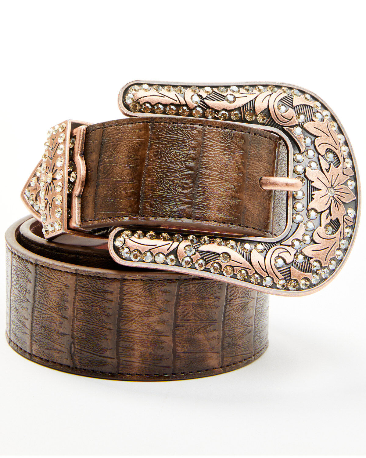 Image #1 - Shyanne Women's Croc Printed Buckle Belt, , hi-res
