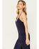 Beyond The Radar Women's Floral Print Slip Dress, Navy, hi-res