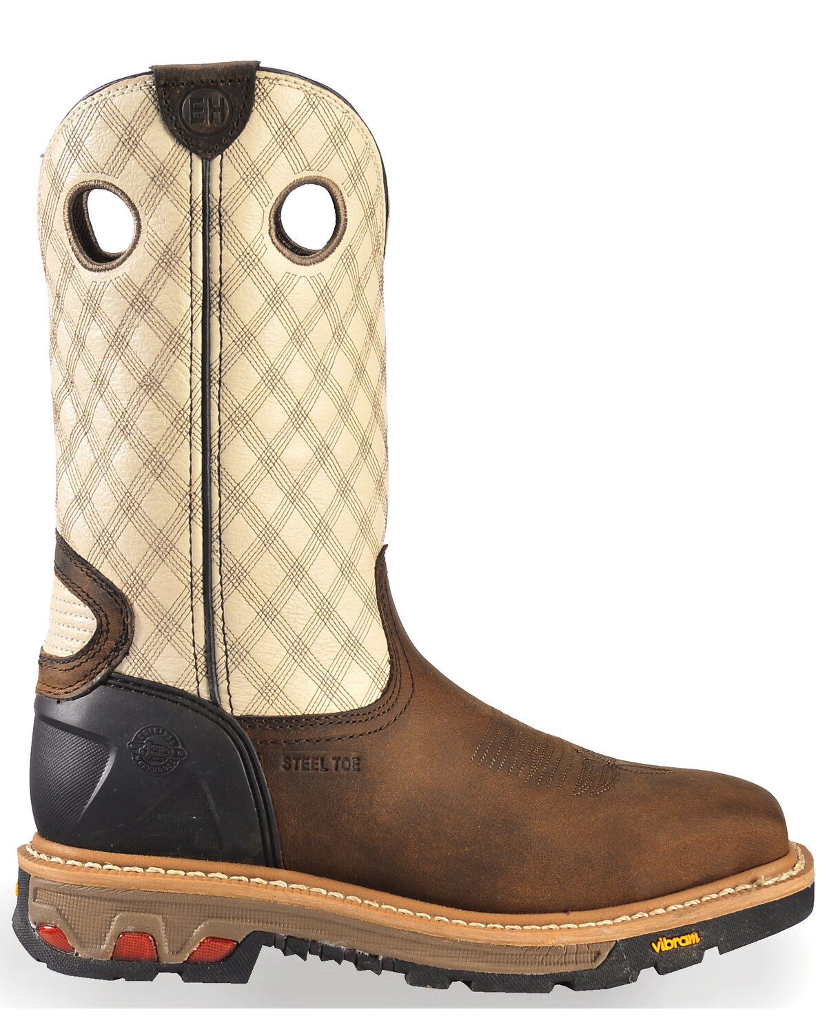 justin vibram steel toe boots