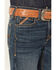 Image #2 - Ariat Boys' B4 Dark Wash Relaxed Bootcut Denim Jeans, Dark Wash, hi-res
