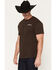 Image #3 - Moonshine Spirit&reg; Men's American Outlaw Short Sleeve Graphic T-Shirt, Chocolate, hi-res
