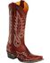 Image #1 - Old Gringo Women's Nevada Western Boots, Red, hi-res