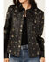 Image #3 - Idyllwind Women's Siers Embellished Leather Snap Shirt, Black, hi-res