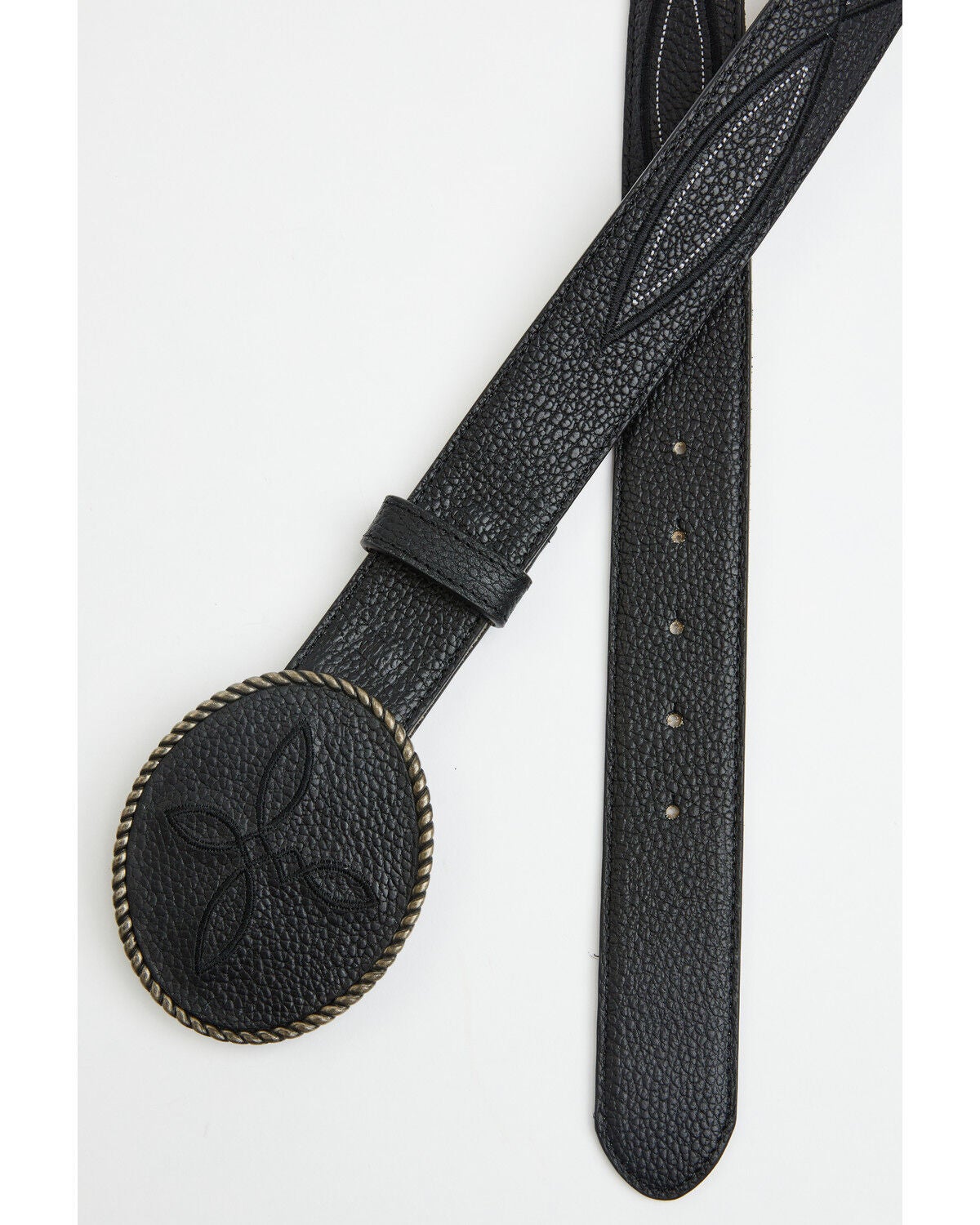 Image #6 - Idyllwind Women's Trinity Embroidered Leather Belt, Black, hi-res