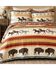 Image #2 - Carsten Home Western Striped Print King Quilt Set - 3 Piece, Multi, hi-res