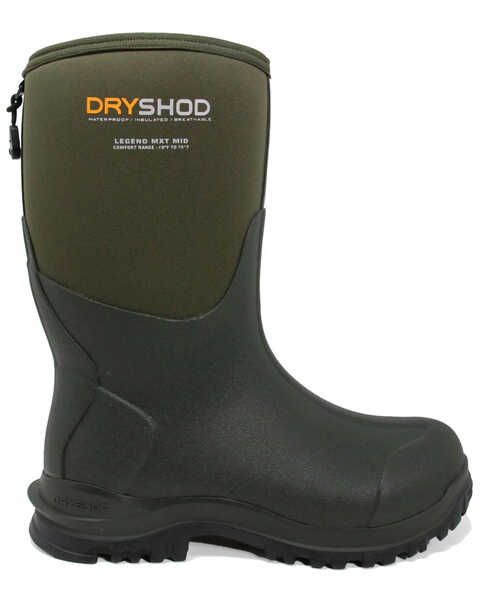 Image #2 - Dryshod Men's Legend MXT Rubber Boots - Round Toe, Grey, hi-res