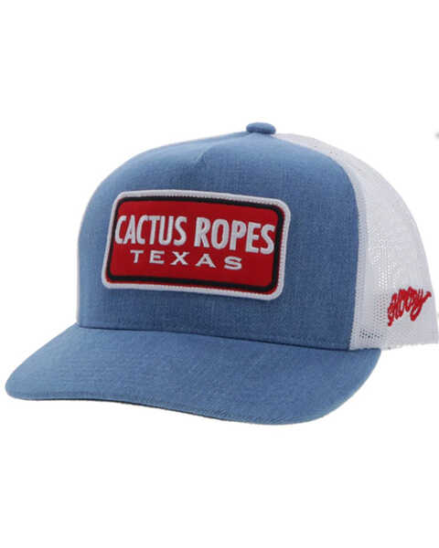 Hooey Boys' Cactus Ropes Trucker Cap , Blue, hi-res