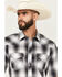 Image #2 - Roper Men's Plaid Print Short Sleeve Snap Western Shirt, Grey, hi-res