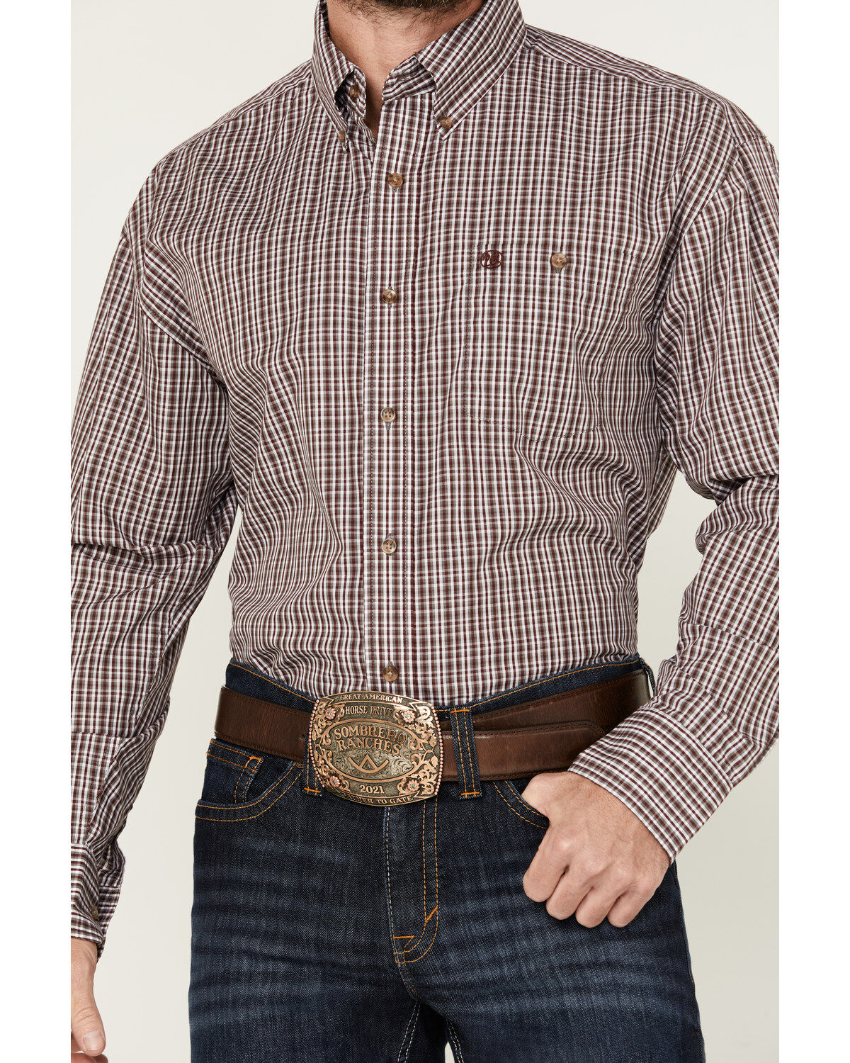 Wrangler Men´s Classics Plaid Print Long Sleeve Button-Down Western Shirt -Big teamlce.in - Image 4