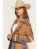 Image #2 - Tasha Polizzi Women's Printed Barn Cardigan, Brown, hi-res