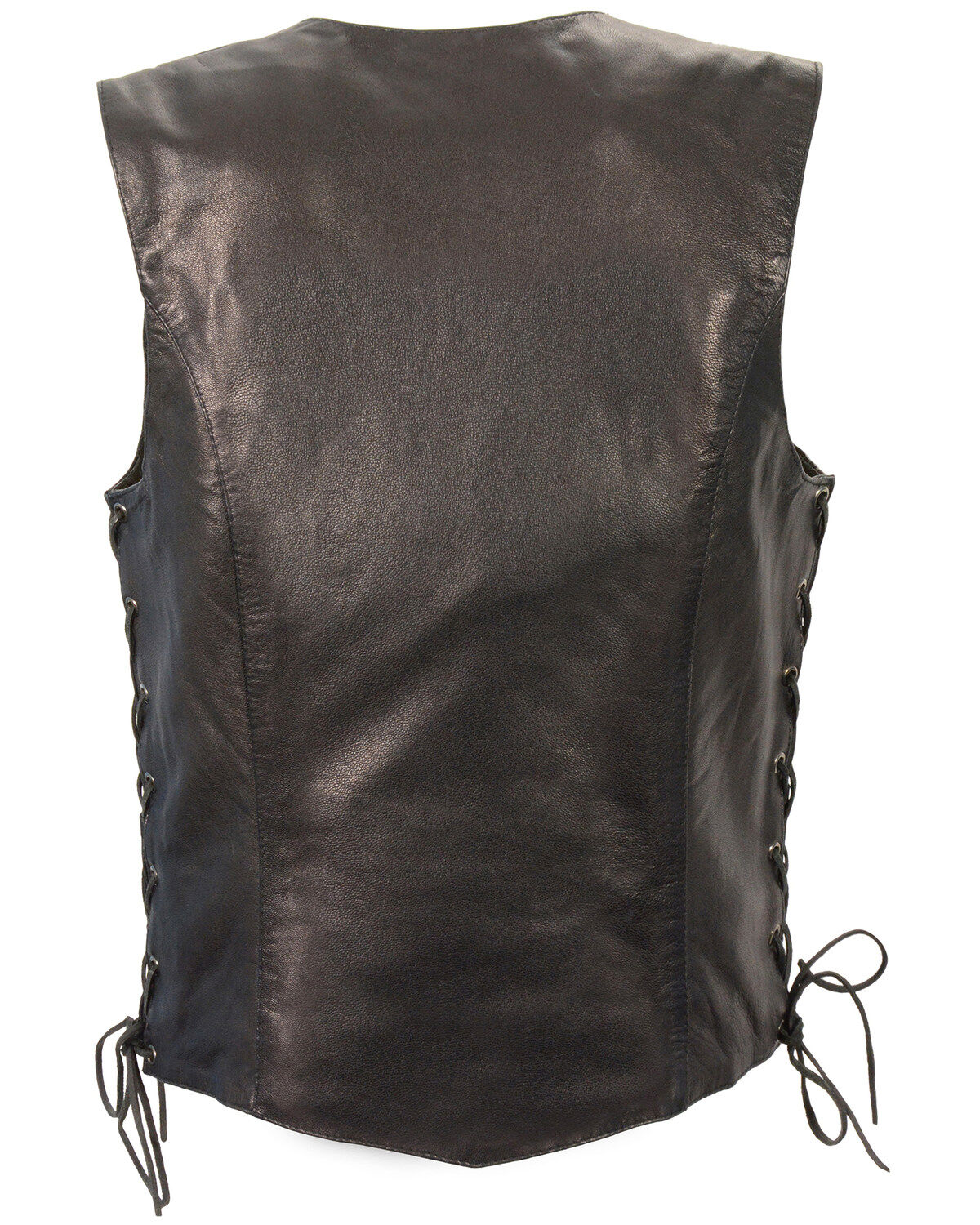 Image #2 - Milwaukee Leather Women's Lightweight Side Lace Concealed Carry Vest - 4X, Black, hi-res