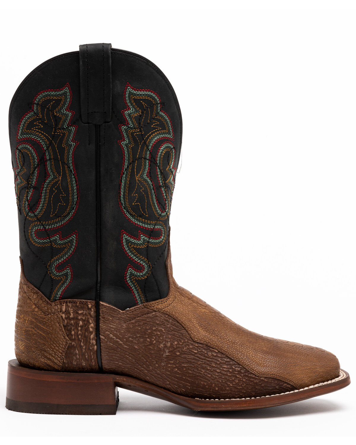 Image #2 - Dan Post Men's Bay Apache Ostrich Western Boots - Wide Square Toe, , hi-res