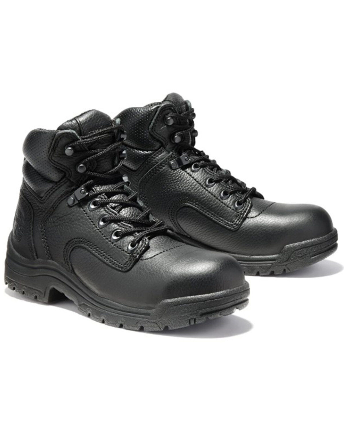 Image #1 - Timberland PRO Women's 6" TiTAN Work Boots - Alloy Toe, Black, hi-res