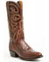 Image #1 - El Dorado Men's Ostrich Leg Brass Western Boots - Round Toe, Bronze, hi-res