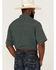 Panhandle Men's Performance Geo Print Short Sleeve Button Down Western Shirt, , hi-res