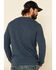 Image #3 - Moonshine Spirit Men's Blue Woodbourne Henley Button Long Sleeve Shirt , , hi-res