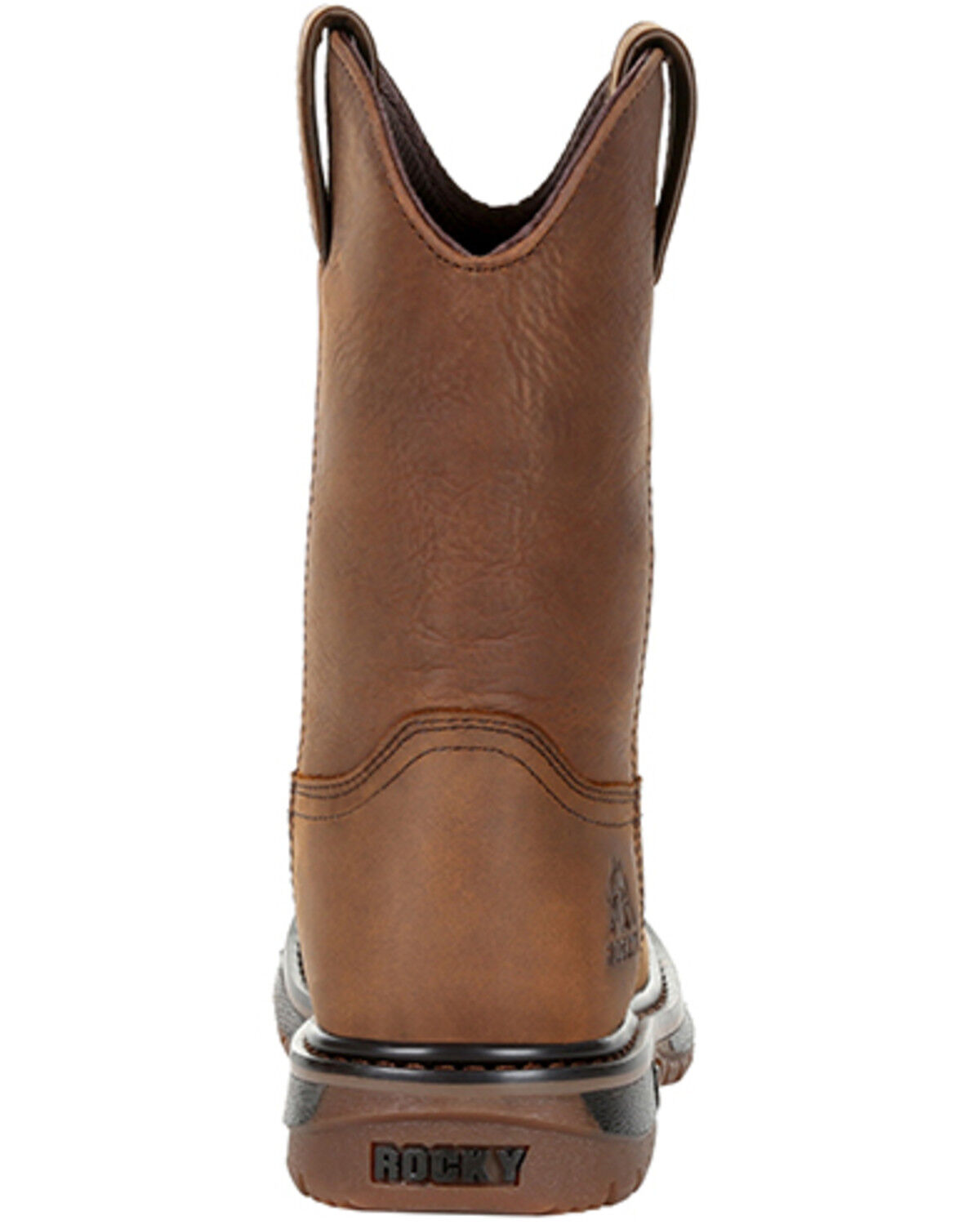 Image #5 - Rocky Boys' Original Ride FLX Waterproof Western Boots - Round Toe, Brown, hi-res