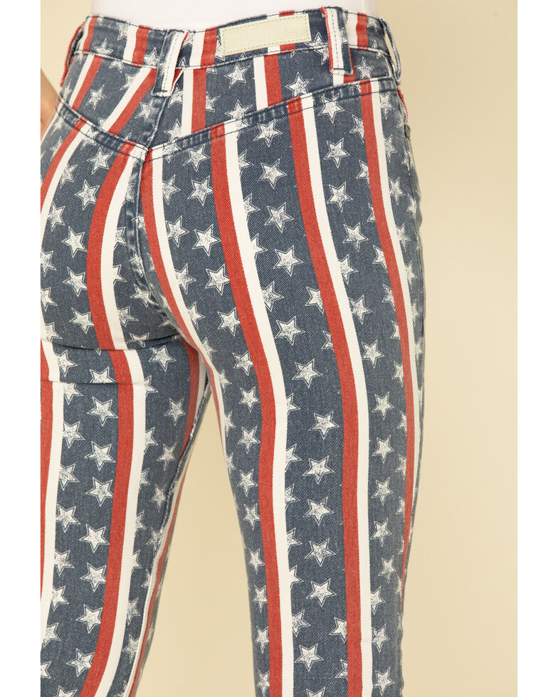 Rock Roll Denim Women S Star Stripe Flare Jeans Boot Barn