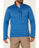 Image #4 - Columbia Men's Heather Indigo Park View 1/2 Zip Fleece Pullover, Blue, hi-res