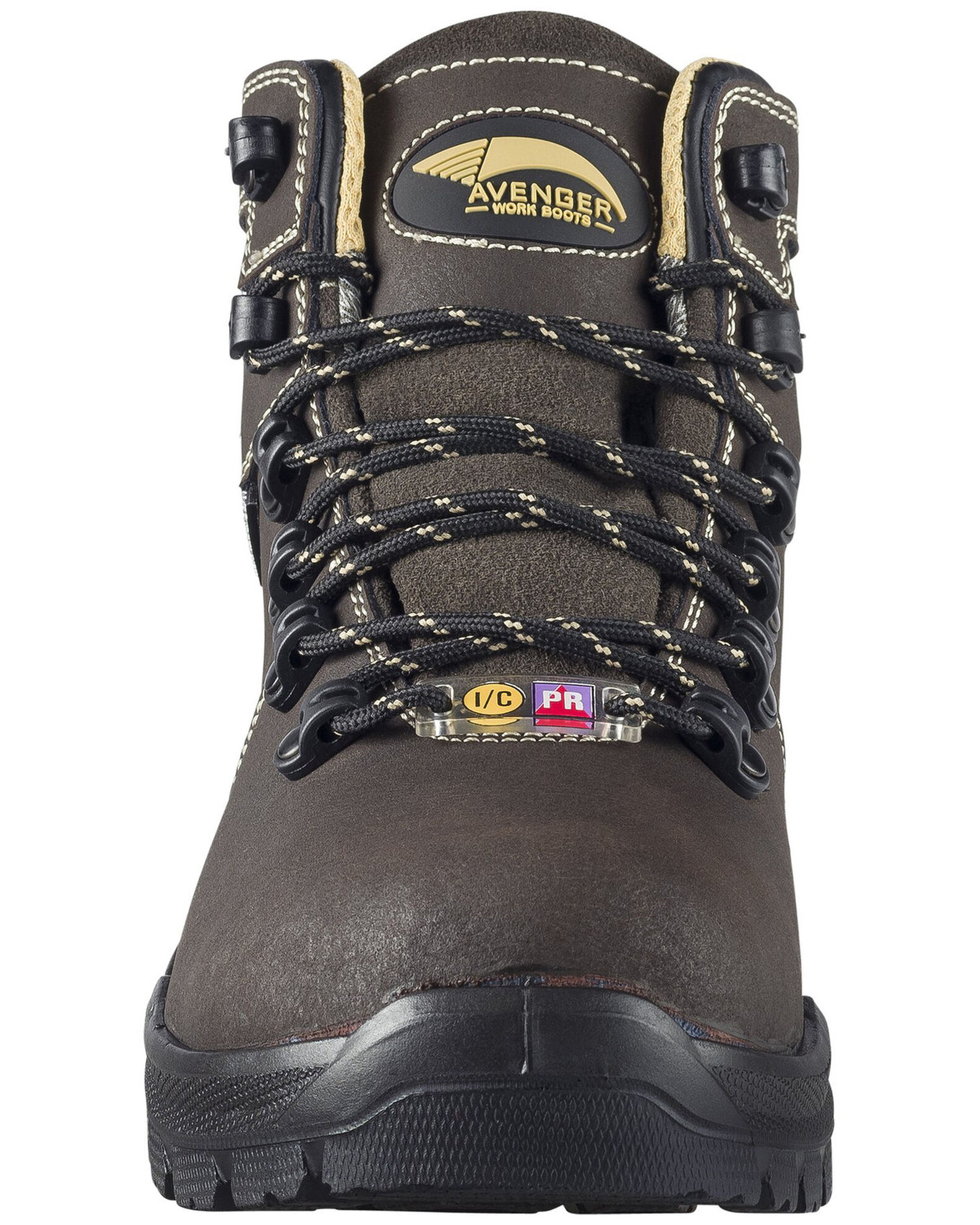 Image #5 - Avenger Women's Foundation Met Guard Waterproof Work Boots - Composite Toe, Brown, hi-res
