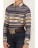Stetson Women's Serape Stripe Long Sleeve Snap Western Shirt, Blue, hi-res