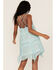Image #4 - Miss Me Women's Boho Paisley Print Hanky Hem Dress, Seafoam, hi-res