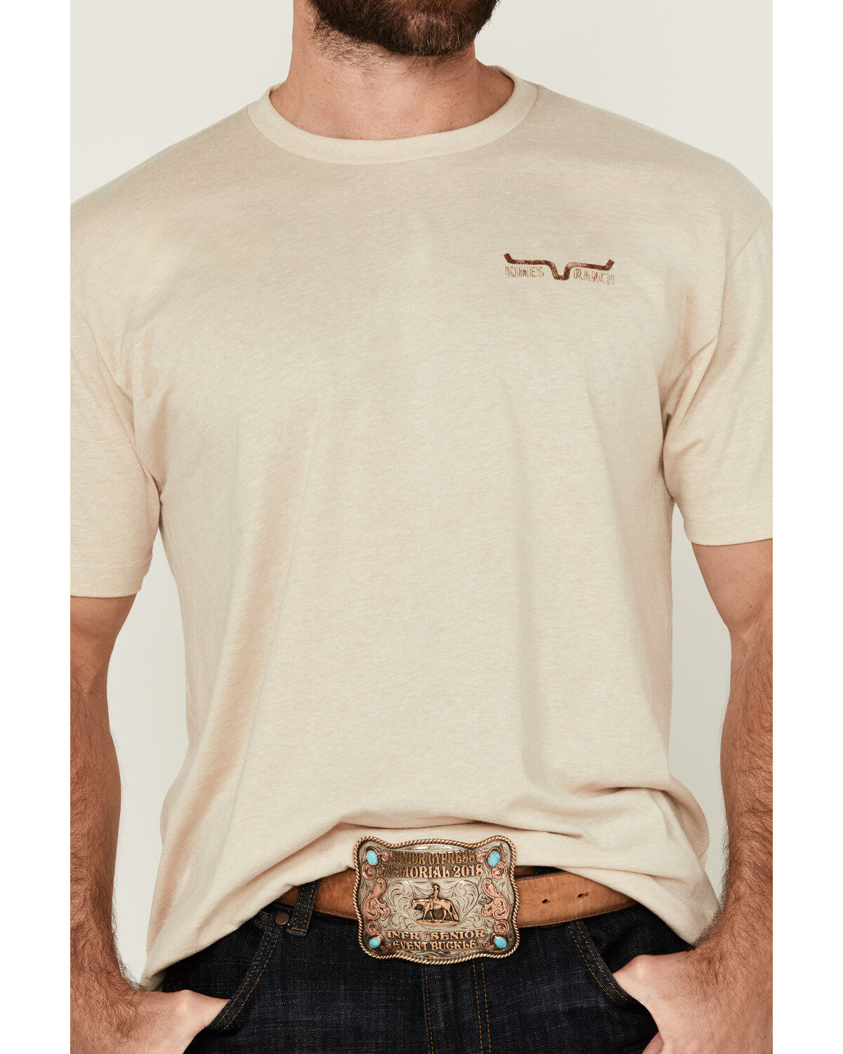 Product Name:  Kimes Ranch Men's Boot Barn Exclusive Graphite Logo Short Sleeve Graphic T-Shirt