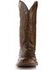 Image #8 - Ferrini Men's Full Quill Ostrich Exotic Western Boots, Chocolate, hi-res