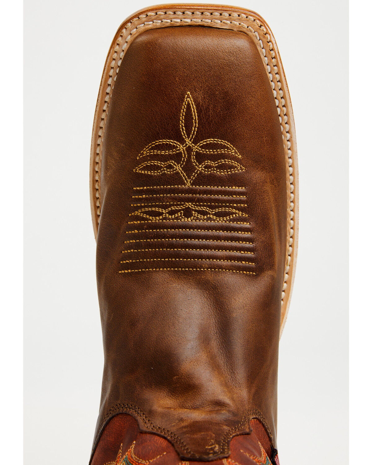 Image #6 - Justin Men's Bent Rail Nash Western Boots - Broad Square Toe, Brown, hi-res