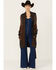 Image #2 - Stetson Women's Steer Head Cardigan, Dark Brown, hi-res