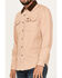 Brixton Men's Bowery Reserve Long Sleeve Snap Shirt, Beige/khaki, hi-res