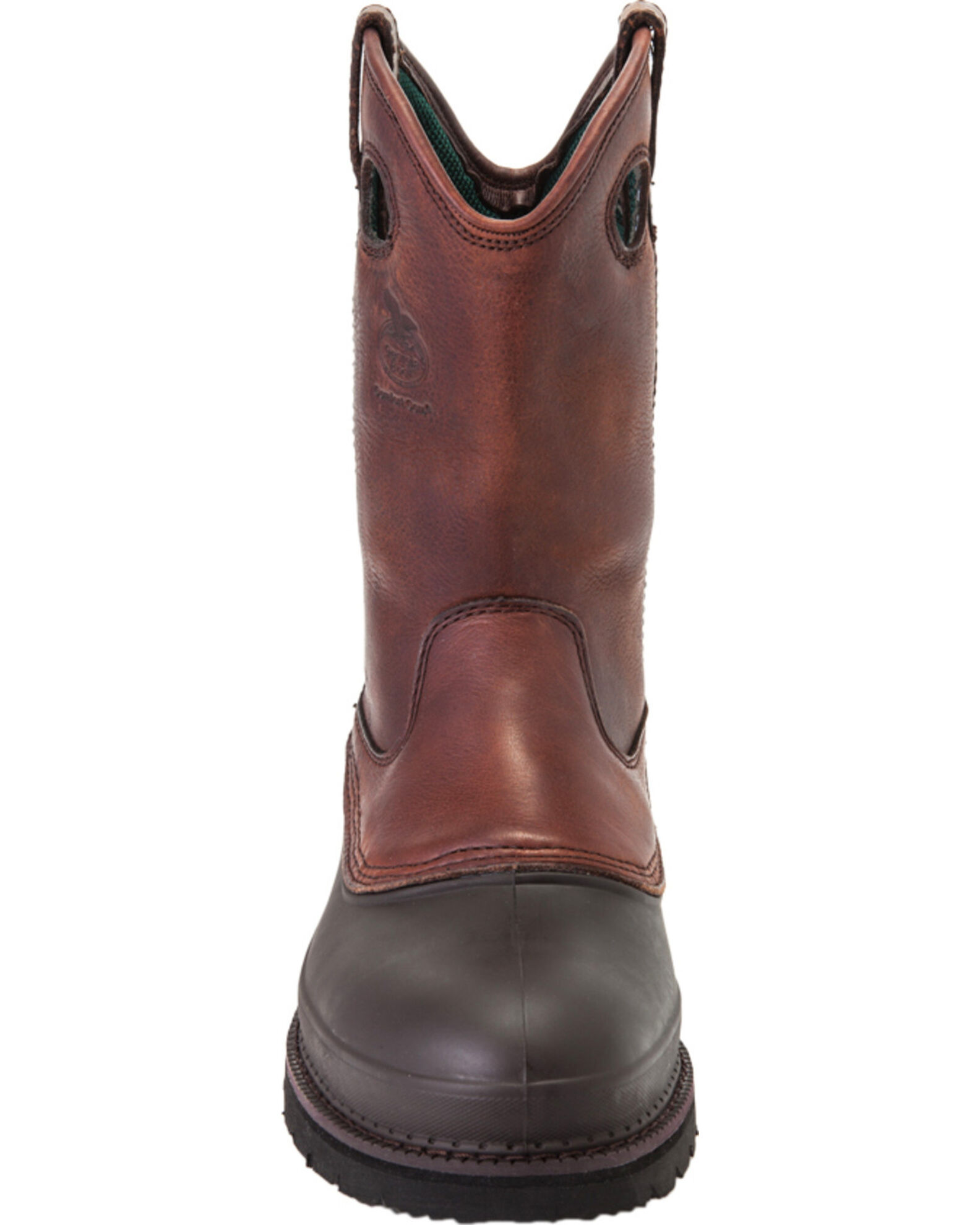 Image #5 - Georgia Men's Muddog Steel Toe Comfort Core Work Boots, Brown, hi-res