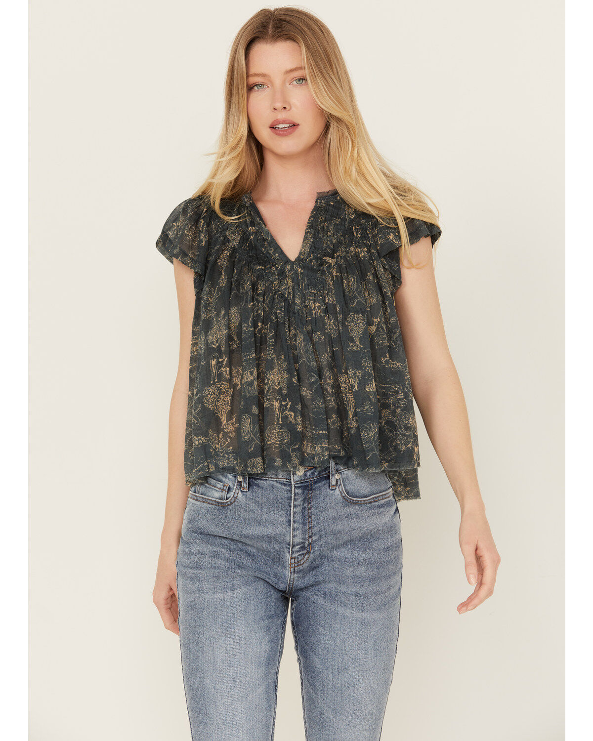 Image #1 - Free People Women's Printed Padma Top, , hi-res