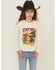 Image #1 - Wrangler Girls' Stay Wild Long Sleeve Graphic Tee, White, hi-res