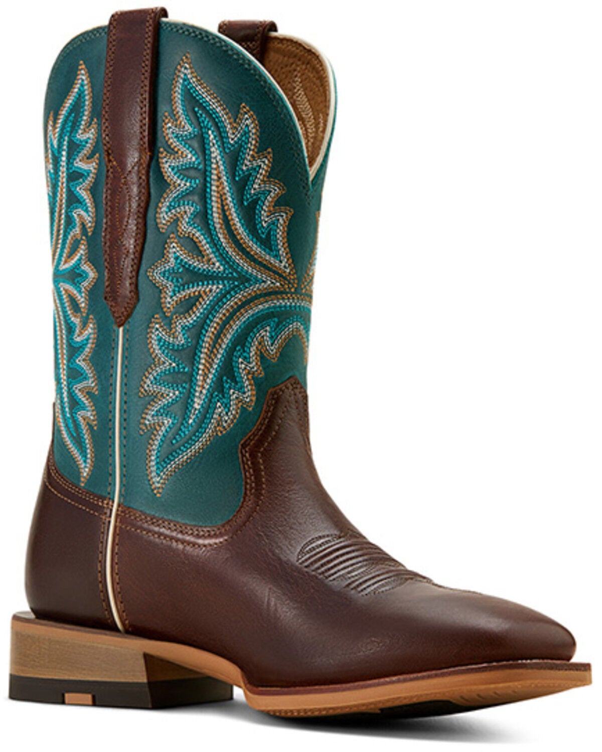 Ariat Men's Walker Performance Western Boots - Broad Square Toe, Brown, hi-res