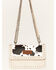Image #2 - Wrangler X Boot Barn Women's Cow Print Large Clutch with Chain Strap, Beige, hi-res