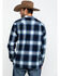  Pendleton Men's Navy Board Oxford Plaid Long Sleeve Western Shirt , Navy, hi-res