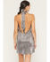 Image #4 - Show Me Your Mumu Women's Jasmine Halter Neck Sleeveless Mini Dress, Silver, hi-res