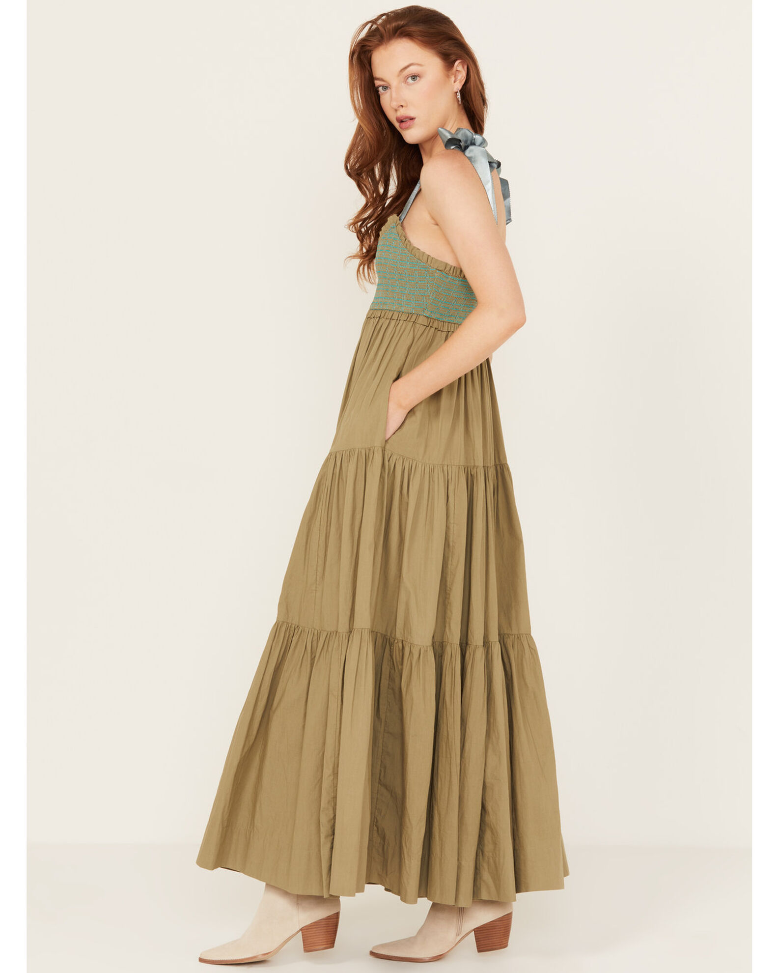 Free People Women's Bluebell Solid Maxi Dress