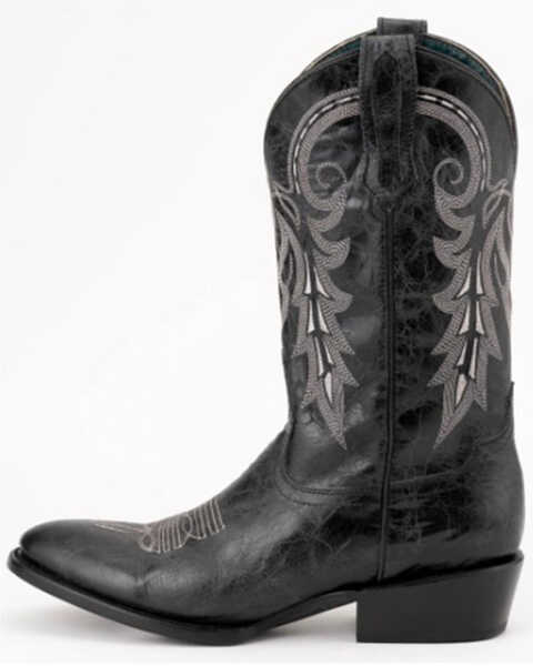 Image #3 - Ferrini Men's Remington Western Boots - Round Toe, Black, hi-res