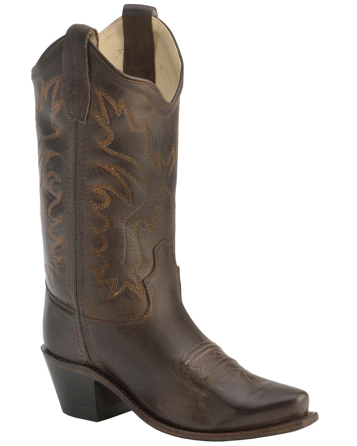 Image #1 - Old West Boys' Fashion Stitched Western Boots - Snip Toe, , hi-res