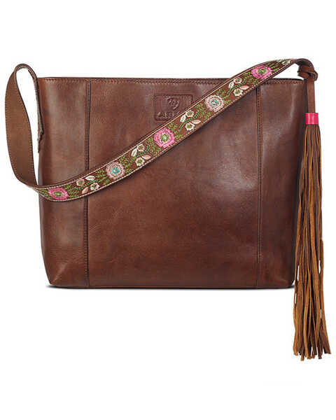 Women Cowgirl Western Country Floral Fringe Cross Body Messenger Purse  Victoria