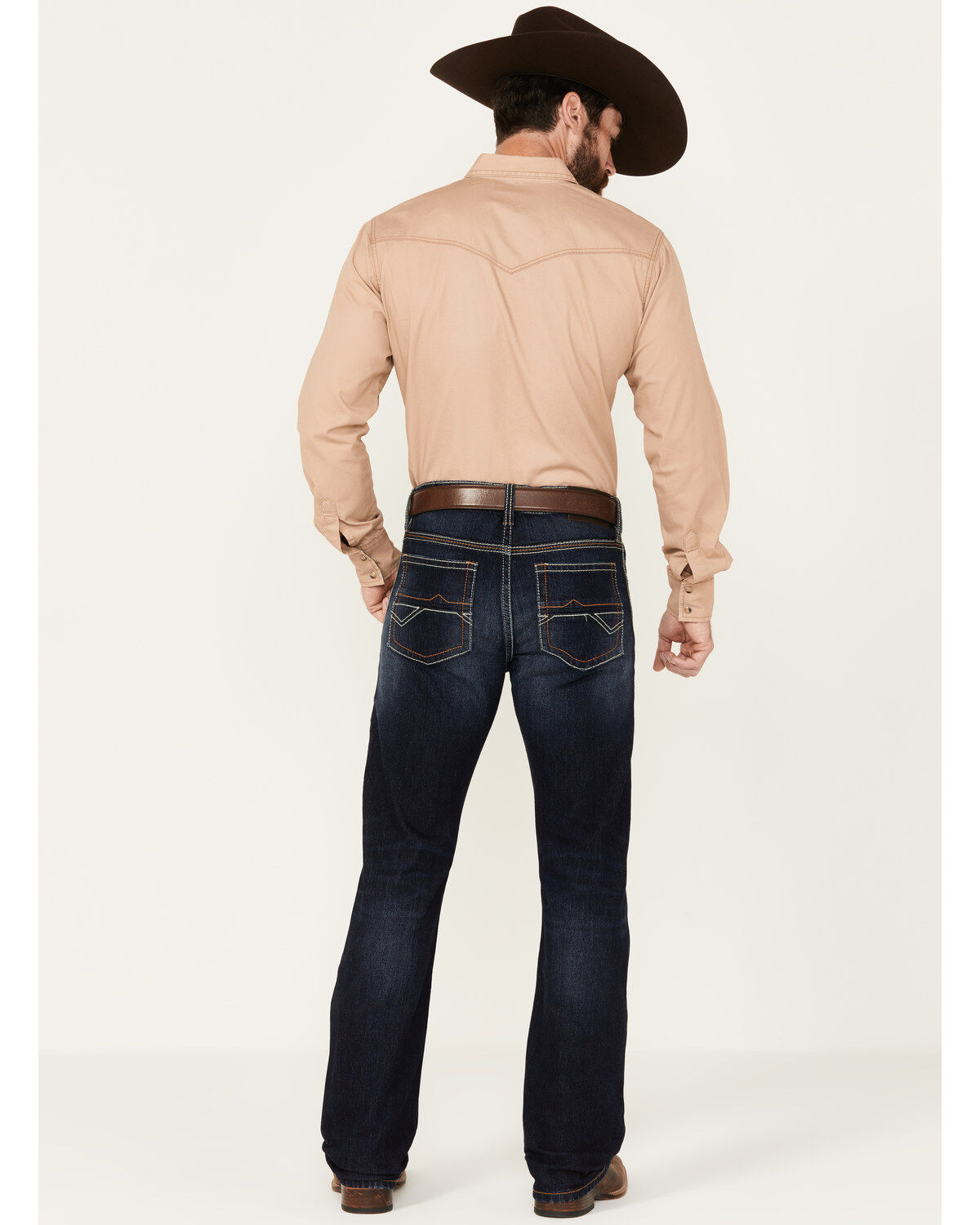 Image #3 - RANK 45® Men's Midnight Hawk Wash Ambush Slim Straight Stretch Denim Jeans, Dark Wash, hi-res