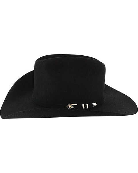 Stetson Men's Apache 4X Buffalo Felt Hat, Black, hi-res